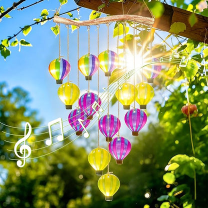 Color Leave Glass Wind Chimes for Outside, Hanging Handcrafted Suncatcher Windchimes Coastal for Women Gift, Sea Glass Art Wind Chimes for Outdoor Garden Home Housewarming Holiday Decoration