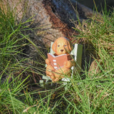 Solar Garden Statues Dog Statues Fairy Garden Accessories Outdoor Resin Dog Figurine Miniature Golden Retriever Statue with Lights for Outside Porch Patio Decor 3 * 2 * 3.5 In Gardening Gifts
