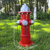 Garden Fire Hydrant Outdoor Statues,Sculpture for Dog to Peed on Yard Decor,Fire Hydrant Puppy Pee Training Post Figurine,Funny Decor Statues for Backyard Patio Lawn Porch White