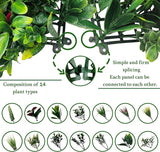ODTORY Artificial Plant Wall Panels: 50"×120" UV-Anti Faux Grass Wall Backdrop Boxwood Ivy Fence Privacy Screen Fake Greenery Leaf Hedge for Outdoor,Indoor,Garden,Backyard and Home Decor