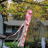 Jeiento 2PCS Valentine's Day Windsock for Outside Sweet Heart Windsock Flag with Hook Recycle 40-Inch Garden Wind Socks for Valentine's Day Home Yard Outdoor Decor Party Supplies
