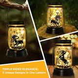 Dachshund Gifts for Women/Men Dachshund Solar Lanterns Mom Birthday Wiener Dog Lovers Lantern Pet Loss Sausage Dog Memorial Lights Solar Garden Decoration for Yard, Patio,Backyard,Porch Torches Lights