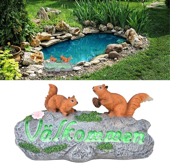 Statue Fine Carving Animal Ornament for Garden Flowerpot Porch Gazebo Decorative Figurine