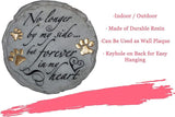 Spoontiques - Garden Décor - No Longer By My Side Stepping Stone - Decorative Stone for Garden, 9.63" Diameter