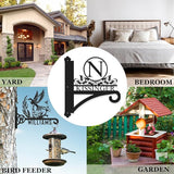 Custom Name Decorative Metal Wall Hook Indoor and Outdoor | Personalized Wall Mounted Hanging Plant Hooks for Plant Lovers | Customizable Wind Chimes Hangers | Home Decor Gift for Mom Grandma