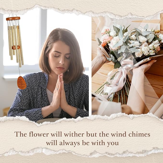 Aurahouse Christian Gifts for Women Men, Bible Verse Wind Chimes, Religious Christian, Baptism Gift, Inspirational Spiritual Gift for Women Mom Sister Friends Coworkers