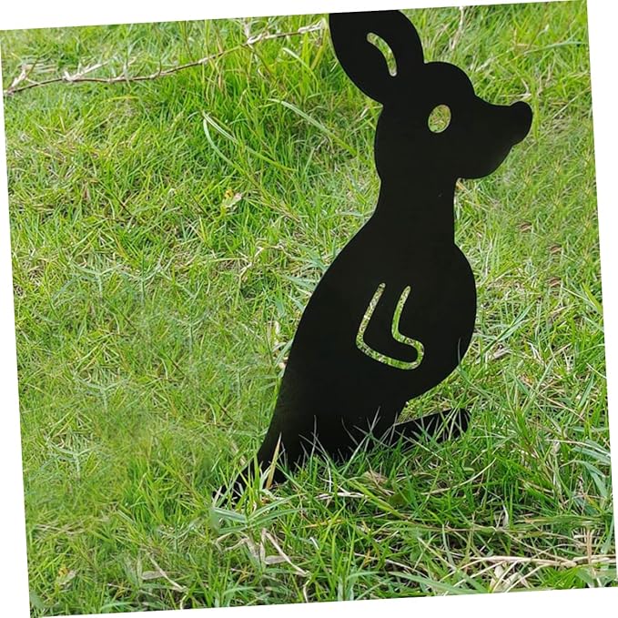 POPETPOP 1set Decorative Wrought Iron Garden Statues Hollow Lawn Ornaments for Courtyard Decoration for Farmhouse Styles