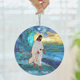 AXIARA Christian Gifts for Women Men Faith - Sun Catchers Indoor Window 6in for Home Garden Decor - Catholic Religious Spiritual Gifts for Mom Dad Christians, Religious Suncatchers for Windows Hanging
