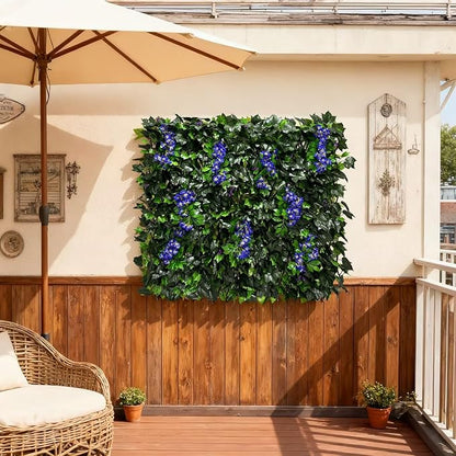 Artificial Expandable Ivy Privacy Fence Screen,Adjustable Size,Dense Leaf Panel,Perfect for Balcony,Garden,Fence Cover and Green Wall Decoration