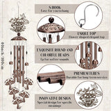 Mushroom Wind Chimes Outdoor - Metal Waterproof Windchime Indoor Outside Decor for Garden Yard Patio Balcony Christmas New Year Hanging Decoration Birthday Gift for Women Mom Grandma Wife