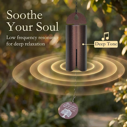 Wind Chimes for Outside Deep Tone - 27" Heroic Windbell,Memorial Windchimes Outdoors Hanging Decor for Patio Yard Porch Garden,Large Wind Chime Home Decoration,Sympathy Windchime Gifts for Women