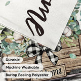 AVOIN colorlife Welcome Spring Truck Garden Flag 12x18 Inch Double Sided, Cotton Rustic Buffalo Plaid Yard Outdoor Flag