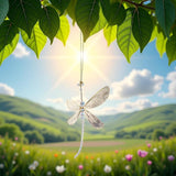 Dragonfly Pendant, Dragonfly Shape Rainbow Maker Hanging Crystal for Windows Garden Tree Car Wedding Room Decoration(15X15cm)