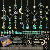 Sun Catcher Kits for Adults, 228pcs DIY Suncatcher Making Supplies Arts and Crafts for Girls Women Hanging Ornaments for Indoor Windows Prism with Crystal Balls Gift for Birthday Mother's Day