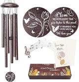 Gifts for Mom, 25''Wind Chimes, Mother Birthday Gifts for mom from Daughter Son, Mothers Day, Thanksgiving, Christmas Day Gift Ideas for Love Rreminder