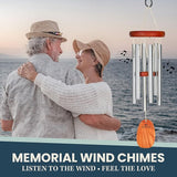 Woodstock Chimes Amazing Grace Wind Chime for Outside 16" Small Silver, Outdoor Decor for Patio, Porch, Garden, Memorial Gift for Loved Ones AGSS