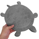 Tofficu Cast Iron Turtle Stepping Stone for Garden and Outdoor Walkway, Metal Decorative Lawn Pathway Ornament, Backyard Turtle Statue for Patio Landscaping
