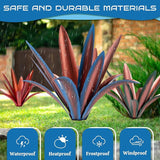 Large Tequila Rustic Sculpture, Rustic Metal Agave Plants for Outdoor Patio Yard Mexican Plant Garden， Agave