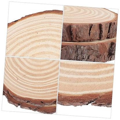 VICASKY 2pcs Wooden Garden Stepping Stones Outdoor Pathway Decor Lightweight Durable Wood Logs for Lawn Patio Walkway Landscaping