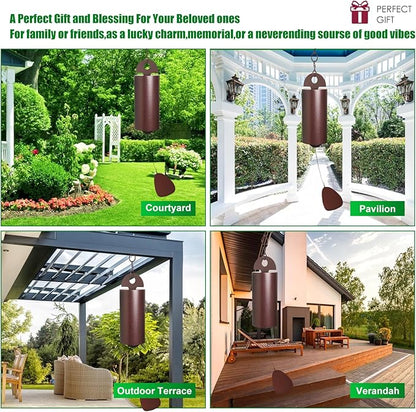 Wind Chimes for Outside,Deep Tone Sound, 43" Copper Large Windchime for Outdoor Terrace,Courtyard,Verandah,Pavilion