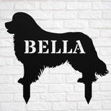 Personalized Newfoundland Dog Garden Statue Stake,Custom Newfie Outdoor Yard Art Decor,Memorial Remembrance Sculpture for Yard Garden Porch Lawn Grassland Park Farm Flowerpot Decor.