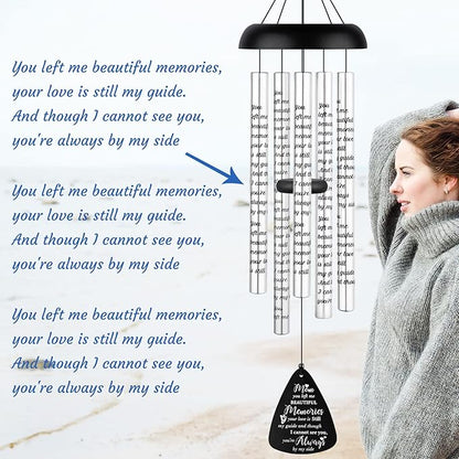 Sympathy Gift Wind Chimes for Outside - Memorial Gifts for Loss of Mother Mom Mama, Bereavement Gifts in Memory of a Loved One, Windchimes Outdoors Grief Condolence Remembrance Deep Tone Unique