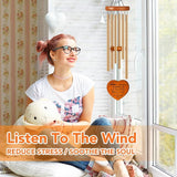 Retirement Gift for Woman Men, 25.5" Aluminum Wind Chimes for Outside with Heart Catcher, Farewell Gifts for Coworker Boss Teachers Nurses Friends, Going Away Gift Ideas Retirement Decorations