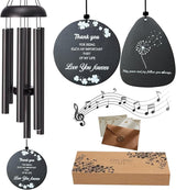 Thank You Gifts for Women Men, 37" Wind Chimes Outdoor Large for Deep Tone, Appreciation Gifts with 2pc Wind Catchers for Mother's Day Employee Coworkers Colleague Teachers Nurses for Family Friends