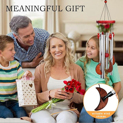 Pet Loss Sympathy Gift Moon Wind Chimes for Outside Memorial Bereavement Dog Remembrance Cat Death Sorry Condolence