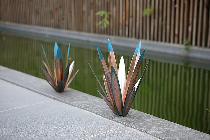 Homight Metal Tequila Country Sculpture DIY Tequila Plant Home Decor Country Tequila Garden Ornament Indooutdoor Statuette Patio Lawn Patio Stake Decoration Gift to The Garden