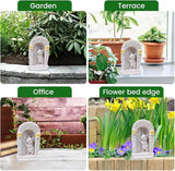 Cartoon Peeking Statue Creative Garden Accent Home Office Resin Art Sculpture Weather Garden Sculpture