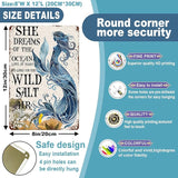 Mermaid Metal Sign Mermaid Dreams Retro Tin Sign Vintage Ocean Decoration for Home Bars and Restaurant wll gift 8x12 inch