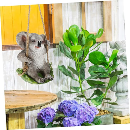 Hemoton Statue Adorable Hanging Decor for Outdoor Garden Stylish Courtyard Accessory for Home Office Decoration Durable Weather Resistant Design