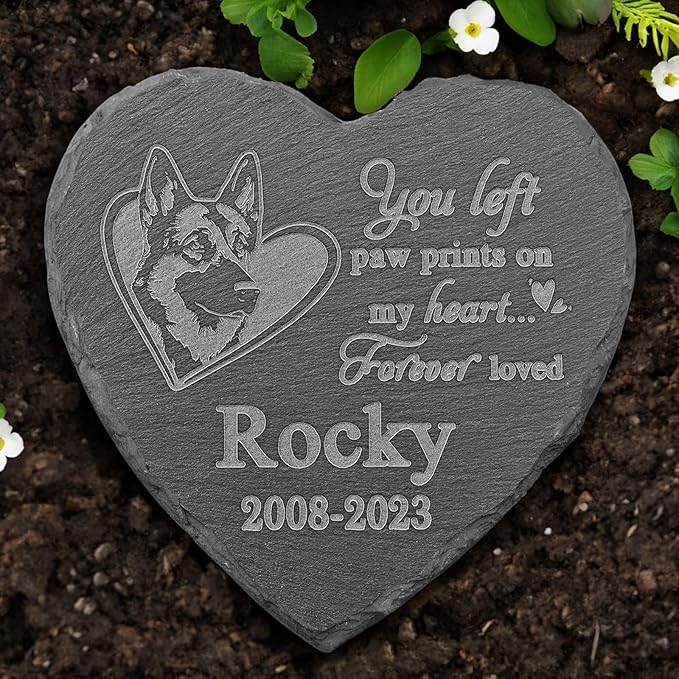 German Shepherd Memorial Stone, German Shepherd Grave Marker, German Shepherd Garden Stone, German Shepherd Headstone, German Shepherd Memorial Statue, German Shepherd Grave Stone