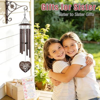 Christian Gifts for Women, 25.5" Wind Chimes with Bible Verses, Religious Inspirational Gifts for Women Mom Sister Friend, Spiritual Faith Based Gift for Birthday Baptism