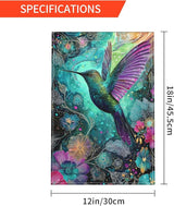 Hummingbird Garden Flag Seasonal Double Sided 12 x 18 Inch Small Yard Flag for Indoor Outdoor Decor Holiday All Seasons