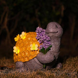Zayton Garden Outdoor Turtle Statues Yard Resin Decoration Gift Handmade Housewarming Gift for Patio Yard Lawn Waterproof Cracking