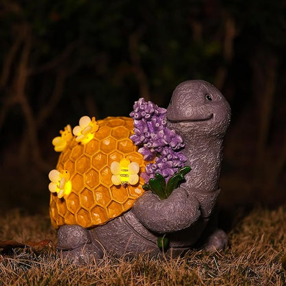 Zayton Garden Outdoor Turtle Statues Yard Resin Decoration Gift Handmade Housewarming Gift for Patio Yard Lawn Waterproof Cracking