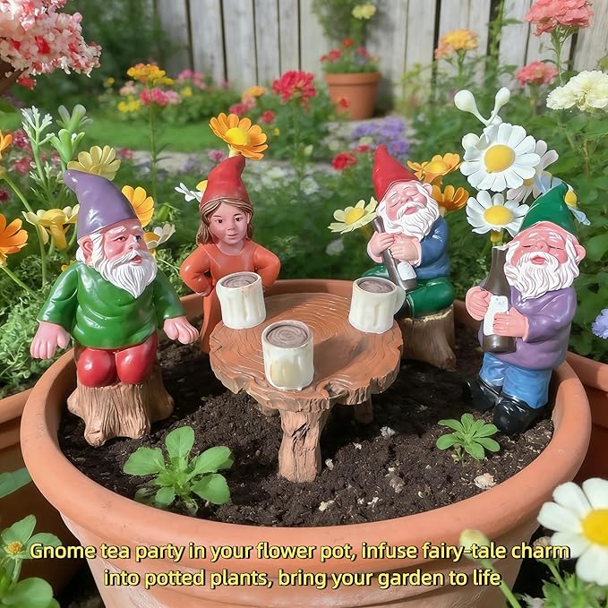 mini Gnomes, Fairy Garden Accessories,Fairy Garden,mini Gnomes Figurines,gnome Figurines,mini gnome,Small Gnomes Figurines,Miniature Garden Figurines,mini Resin Gnomes,Small gnome
