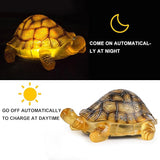 TIJNN Solar Turtle Lights Deck Decorative Lighting Statue Lawn Patio Backyard Outdoor Garden Decoration Housewarming Gift