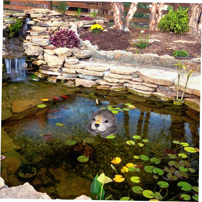 BESPORTBLE Floating Resin Art Decorative Sculpture for Garden Statue for Outdoor Spaces Effortless Installation and Weather Resistant Design for Enhancing Natural Beauty