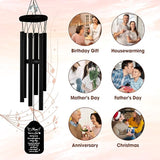Crystal Mom Memorial Wind Chimes Christmas Sympathy Chimes Keepsake Those We Love Garden Hanging Remembrance Grief Gift Mummy Mama Step Mother in Law Ideas Gift Condolence Outdoor Decor HW12-RB-M