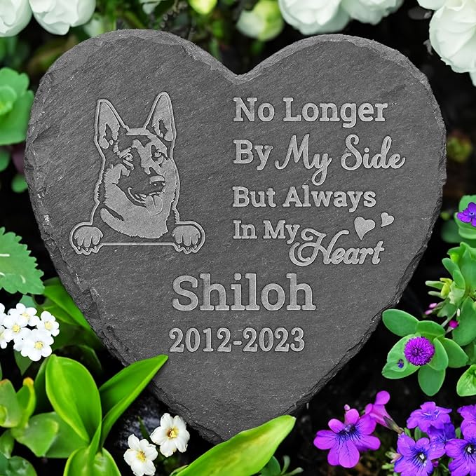 German Shepherd Memorial Stone, In Memory of German Shepherd, Loss Sympathy Gifts