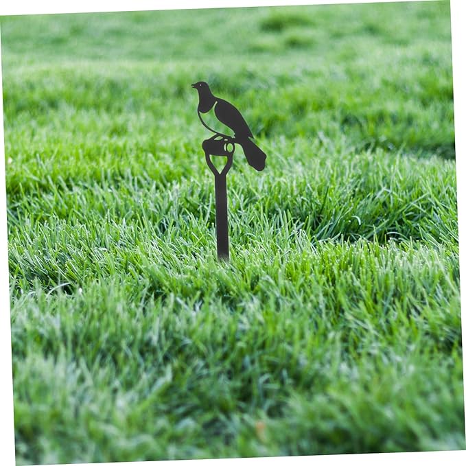 Bird Garden Stake Decor Iron for Lawn and Garden Vivid Bird Stake Ornament for Outdoor Decoration