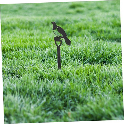 Bird Garden Stake Decor Iron for Lawn and Garden Vivid Bird Stake Ornament for Outdoor Decoration