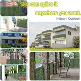 B0FDLC6XMZDOPGIB Artificial Ivy Privacy Fence Screen: 40"x 100" (28 Sqft) Anti-Ultraviolet Artificial Hedge Grass Wall, Used for Indoor and Outdoor Green Background, Garden Greening Decoration