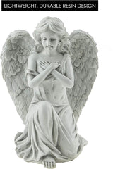 Angel Resin Garden Statue | Outdoor Indoor Figurine Gift Decoration for Home Décor, Patio, Yard, and Garden
