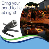 Aquascape Submersible LED Spotlight for Pond, Garden, and Landscape Features, 1 Watt | 84031, Brown