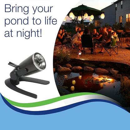 Aquascape Submersible LED Spotlight for Pond, Garden, and Landscape Features, 1 Watt | 84031, Brown