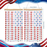 Suncalla 2 Pcs 4th of July Crystal Suncatcher American Flag Wind Chime with Chain Patriotic Window Decor Red Blue and White USA Hanging Making Rainbow Prism for 250th Anniversary Garden Home Gift